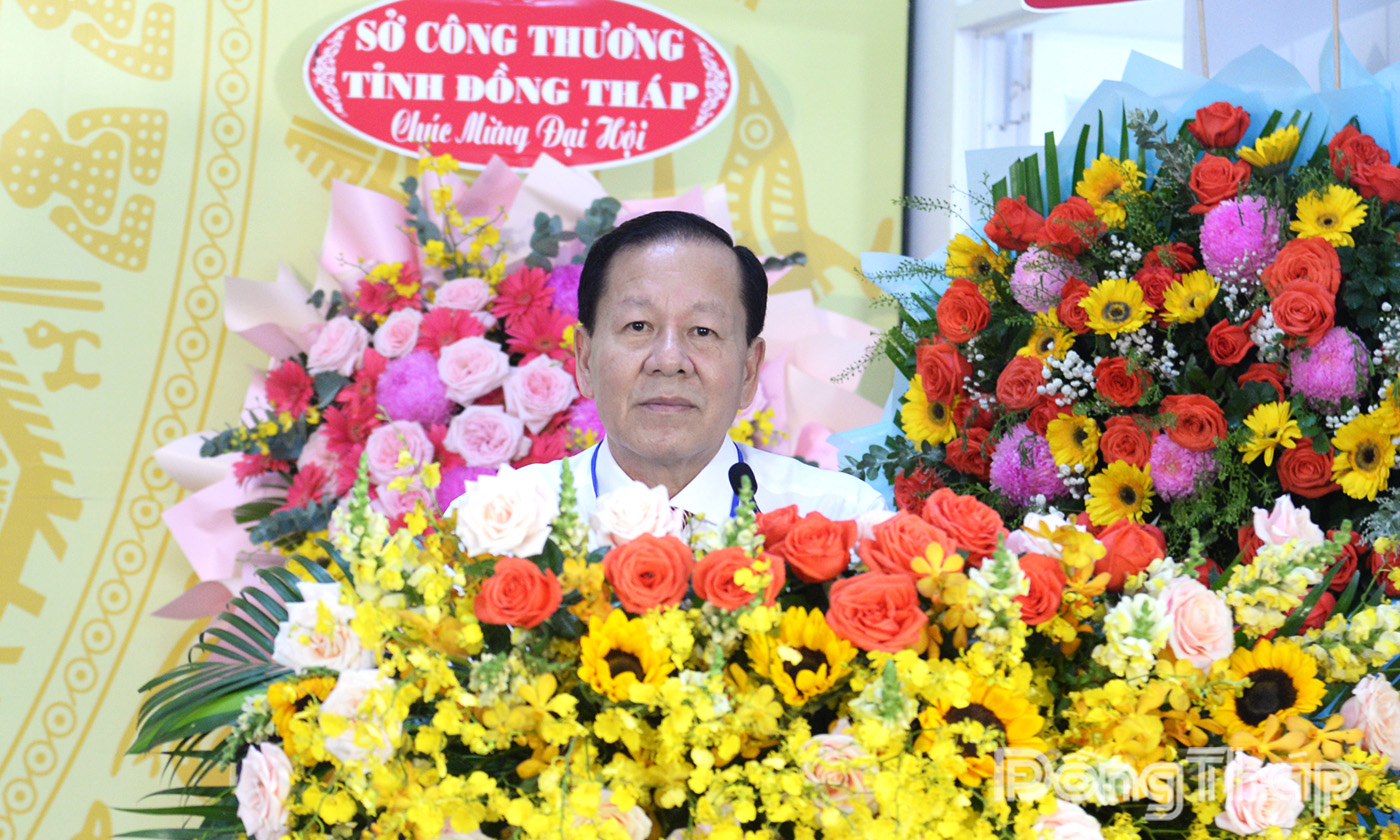 Đồng chí Phan Văn Hợp phát biểu tại Đại hội.